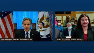 Secretary Blinken in a virtual conversation on 21st century diplomacy and global challenges