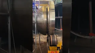 Pressure vessel gap welding process