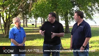 Icom AH-705 in the Park with Ray - N9JA, Tommy - N5ZNO, and George - W5JDX.