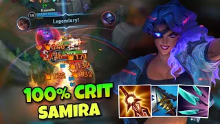 SAMIRA WILD RIFT BUILD FULL CRITICAL IS INSANE BROKEN HARD CARRY