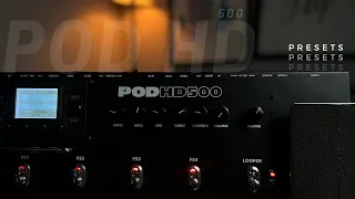 POD HD 500 - NOVOS PRESETS