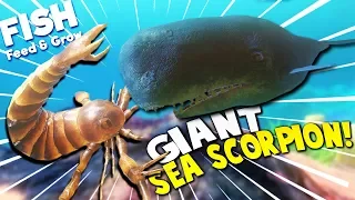 GIANT SEA SCORPION vs GIANT BOSS WHALE?! | Feed And Grow Fish Gameplay