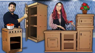 QUEM FEZ A MELHOR COZINHA DE PAPELÃO | Gabriel e Shirley 2.0