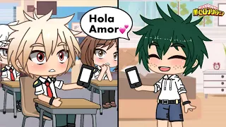 Deku hace una llamada a Bakugou en plena clase!! [Bakudeku] [Bnha/Mha] - Versión Gacha club