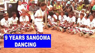 9 Years sangoma dancing traditionally.(07 November 2020) (more info:0769000541)