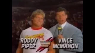 Roddy Piper and Vince McMahon Superstars Intro (09-07-1991)