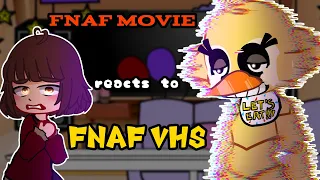 FNAF movie cast react to their originals FNAF VHS  / FNAF Afton Family 💜Gacha react to TikTok