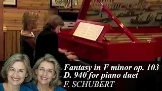 DUO LAFITTE - Fantasy in F minor opus 103 D. 940 for piano duet - F. Schubert (2001)