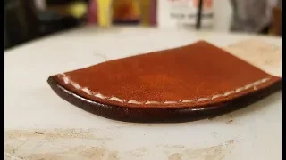 How to Leather Edge Finish.