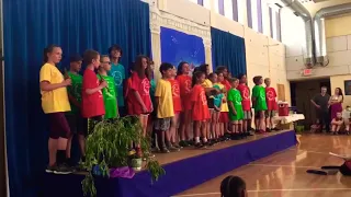 Cincinnati Waldorf school 5th grade class of 2020 singing at pentathlon