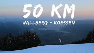 50km in 5 Minuten: Vom Wallberg nach Kössen