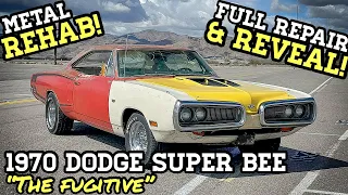 1970 Dodge Super Bee | The Fugitive | Metal Restoration & Reveal | Step by Step DIY!