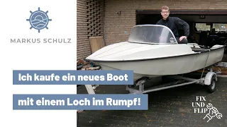 Totalschaden! Ich kaufe mein drittes Boot - Angelboot mit Loch als Fix und Flip Projekt