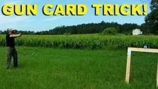 Gun Card Trick! Splitting a Playing Card 22plinkster-Style