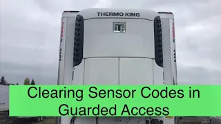 Thermo King SB unit sensor codes (Do this before unit starts up)