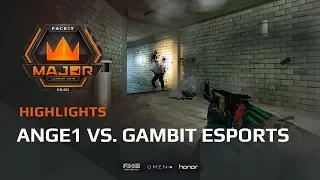 Highlights: ANGE1 vs Gambit Esports, FACEIT Major: London 2018 - New Challengers Stage