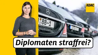 Diplomatischer Dienst - Lizenz zum Rasen? | ADAC | Recht? Logisch!