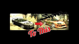 Paul Walker Supra MK4 in Need For Speed Most Wanted 2005 | Modification of supra