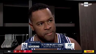 Luis Severino discusses appearance against White Sox