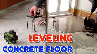 Easiest Way How To Leveling Concrete Floor with Tripods and 4D laser DIY MrYoucandoityourself