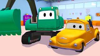 Эвакуатор Том - Экскаватор - Автомобильный Город  🚗 детский мультфильм