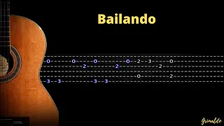 Bailando  Enrique Iglesias.Tutorial guitar Tabs