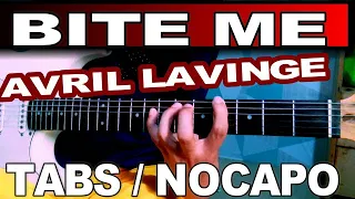 AVRIL LAVIGNE  - BITE ME - W/TABS  GUITAR  CHORDS  TUTORIAL