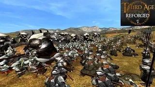 MEN, ELVES, ORCS AND DWARVES FIGHT 4-WAY BATTLE (Team Battle) - Third Age: Total War (Reforged)