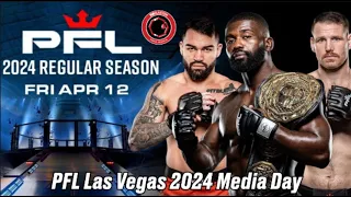 PFL Vegas Media Day - Impa Kasanganay, Rob Wilkinson, Josh Silveira, Antonio Carlos Junior