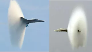 Jets breaking sound barrier SONIC BOOM Compilation