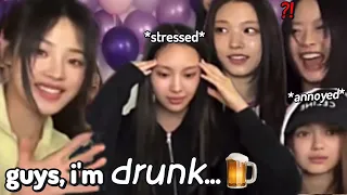 NewJeans can't handle "DRUNK MINJI" during Hyein's Birthday Party (chaotic)