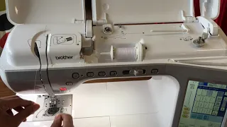 How to thread up Brother V5 Embroidery Sewing Machine | Abi’s Den ✂️🧵🌸