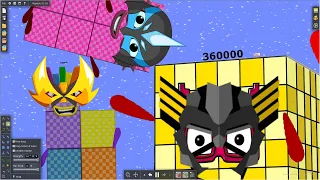 Giant Numberblocks Funny - The Superhero MARVEL Numberblocks Funtap!! Part 3 by Algodoo