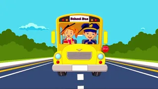 Wheel on the Bus | Children Nursery Rhyme | Super Tube Kids Songs