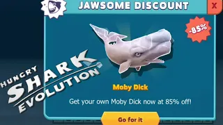MOBY DICK (JAWSOME DISCOUNT 85%) - Hungry Shark Evolution