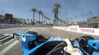 2016 INDYCAR Visor Cam with Marco Andretti at the Toyota Grand Prix of Long Beach