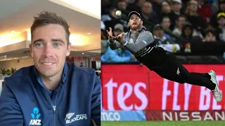 "Incredible athlete, one of the fastest, amazing catch!! | Tim Southee Interview | Glenn Philips