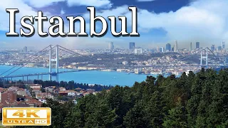 FLYING OVER ISTANBUL(اسطنبول) (4K UHD) Drone movie * Best music for stress relief and meditation