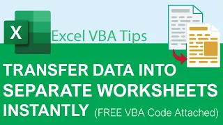 How to Transfer Unique Criteria Data into Separate Worksheets? Quick Data Transfer