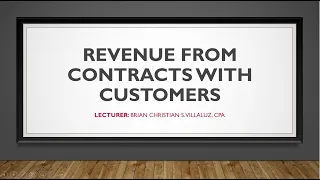 PFRS 15 - Revenue from Contracts with Customers