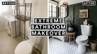 EXTREME BATHROOM MAKEOVER From Start to Finish 🚽 *Insane DIY Transformation*