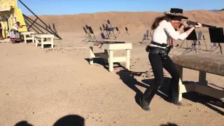 Winter Range 2016 - Top 16 Shootout - Cowboy Action Shooting-  Crazy Little Woman and Texas Tiger