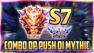 COMBO OP PUSH MYTHIC IN THIS SEASON!! META MAGIC CHESS MOBILE LEGENDS