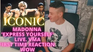 Madonna 'Express Yourself' VMA's Live. First Time Reaction