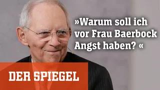 »Spitzentitel« mit Wolfgang Schäuble: »Warum soll ich vor Frau Baerbock Angst haben?« | DER SPIEGEL