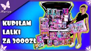 HAUL ZAKUPOWY BARBIE ZA 3000ZŁ 💰 * oszalałam! * CALE AUTO ZABAWEK * nowości LALKI LOL ŚWINKA PEPPA