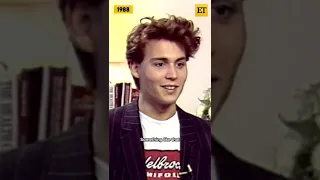 Young Johnny Depp finds it STRANGE to be a heartthrob in first ET interview #shorts