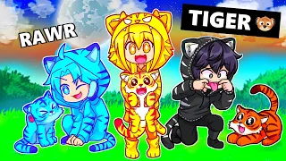 We Adopted NEW TIGER PETS in Adopt Me! (Roblox)