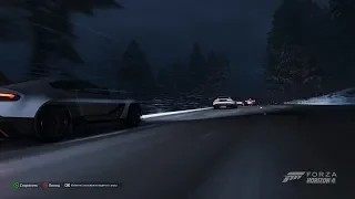 Beautiful Night Winter Race in Forza Horizon 4