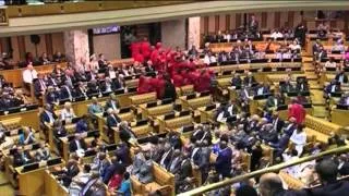 Zuma booed by opposition during state of the nation address